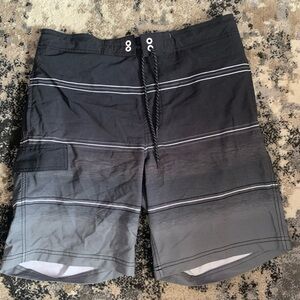 George Black and Gray Board Shorts